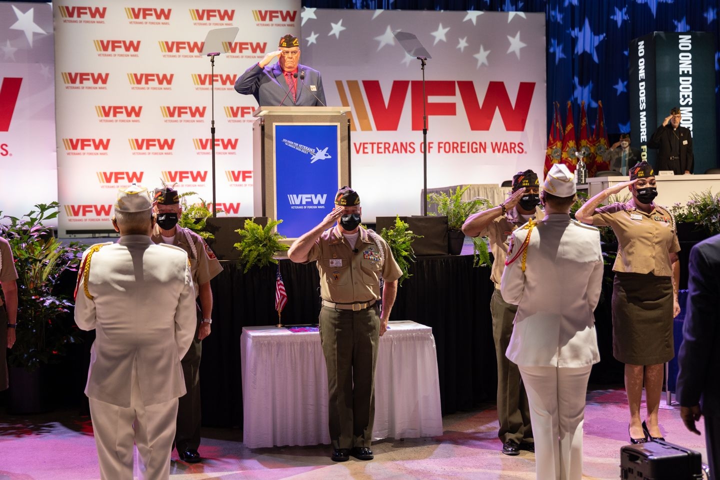 Veterans of Foreign Wars National Convention 30 July 3 August 2021 Kansas City Missouri Presenting colors